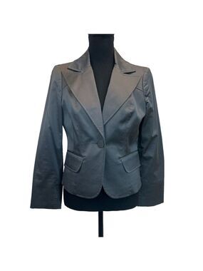 Bebe gray single breasted blazer jacket Sz 8